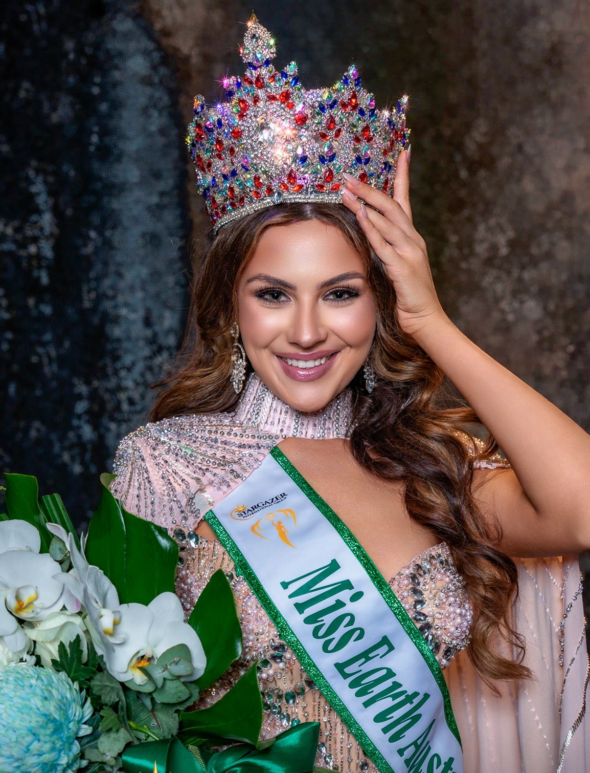 Helena Ristevski, Miss Earth Australia 2026, wearing her crown and sash